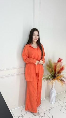 Костюм повседневный Swan fashion оранжевый