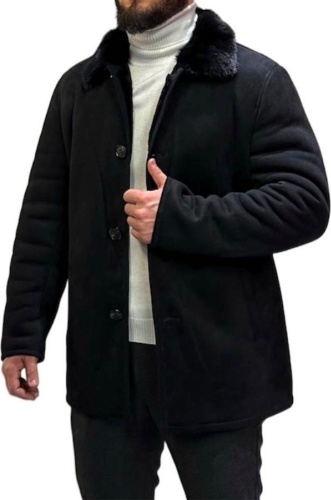Дубленка черный