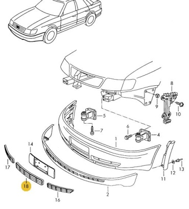 Решетка 30394176_929796397 Audi A6