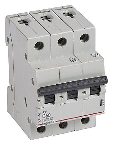 Legrand автоматический выключатель 3P 50 A, 4.5 кА, 400 В