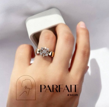 PARFAIT JEWELRY GFC_PJ_КВК_07 размер 19 вес 2.26 г золото, фианит