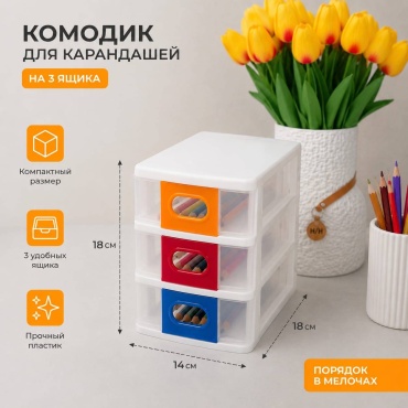 Комод пластиковый Камод маленкий 14х20х18 см