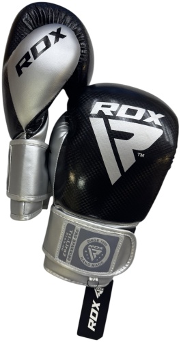 Боксерские перчатки RDX 10 oz черный, серый
