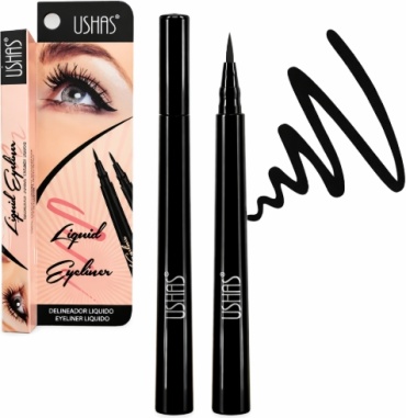 Ushas Жидкая подводка-фломастер/Liquid Eyeliner-Black подводка-фломастер черный черный
