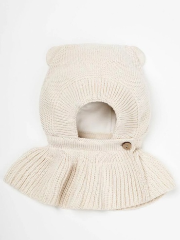 Шапка-шлем Amarobaby AB-OD22-PLH16/33-38 белый 38