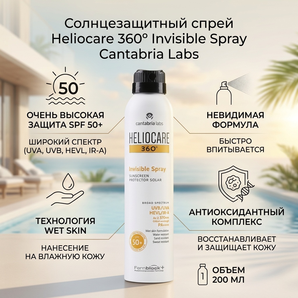 Cantabria Labs Солнцезащитный спрей спрей солнцезащитный для тела 200 мл
