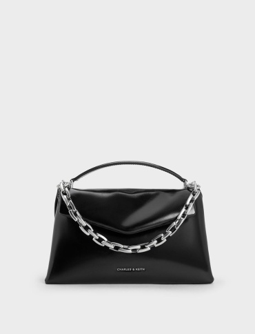 Сумка кросс-боди Charles & Keith полиуретан черный