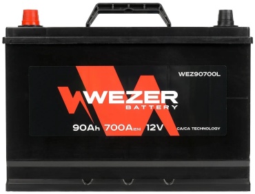 WEZER WEZ90700L 90Ah 700A (EN) 12V Ca 90 Ач прямая
