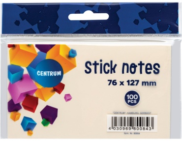 Стикеры для заметок Centrum 80084, бумага, 100 шт