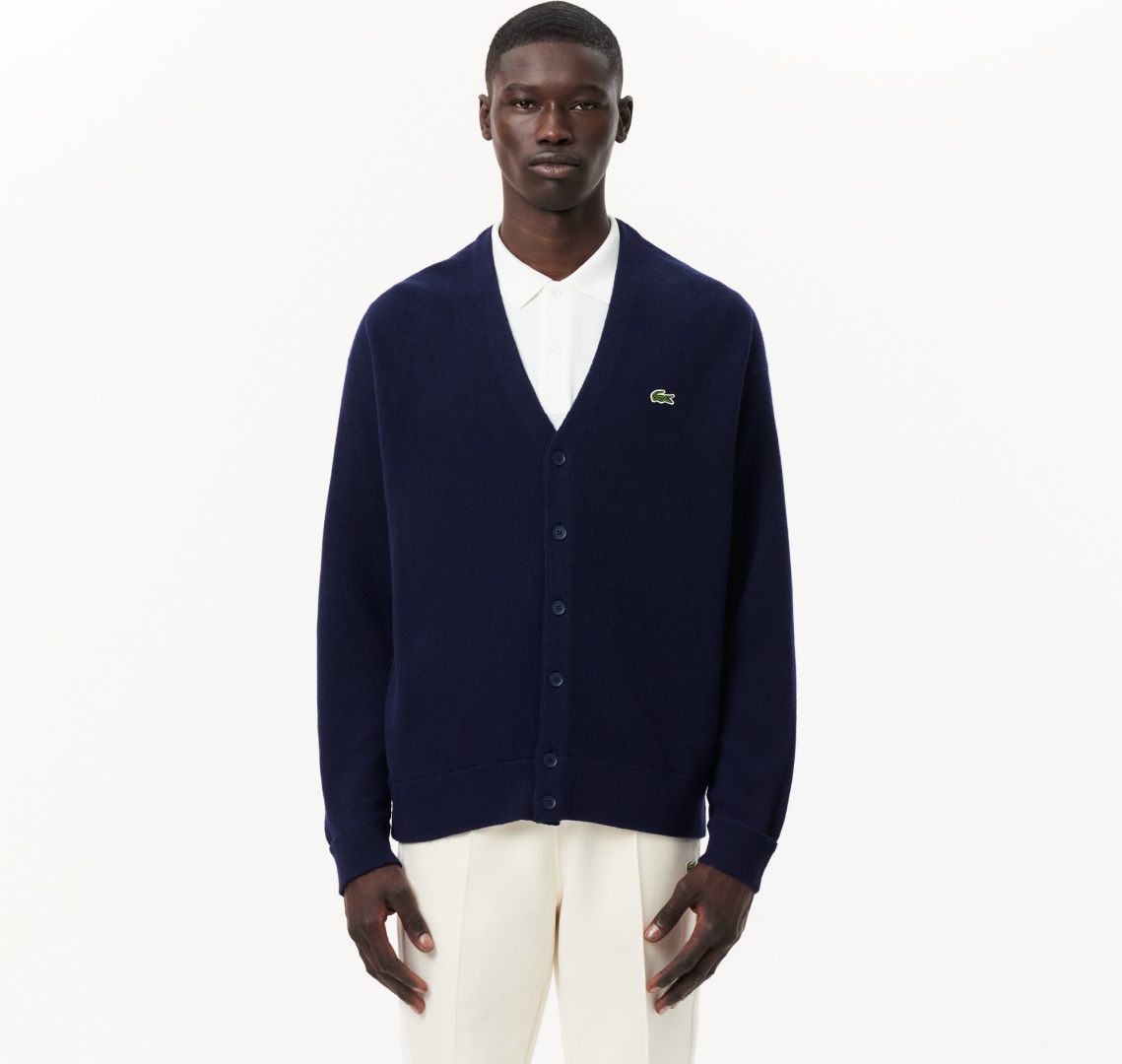 Кардиган LACOSTE темно-синий