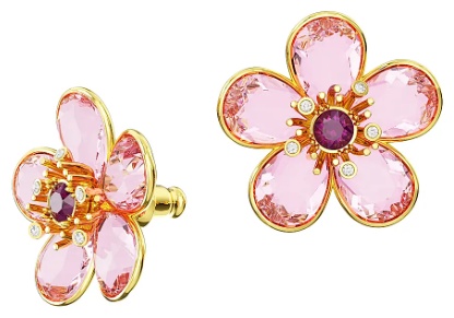Пусеты Arezzo ювелирный сплав, кристаллы Swarovski