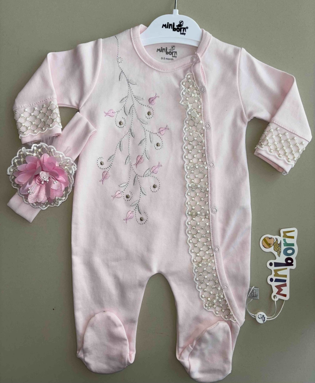 Слип Miniborn розовый