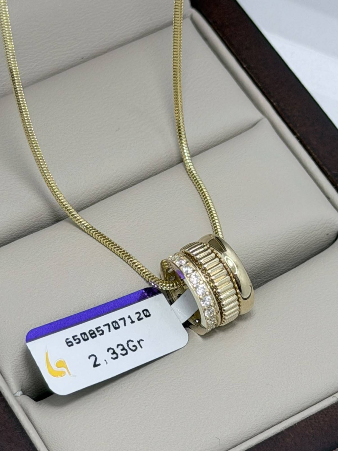 Подвеска BAQ BRAND 6508741 вес 2.33 г золото, фианит