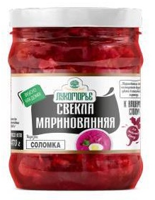 Заготовка Лукоморье свекла отварная "Соломка" измельченная 470 г