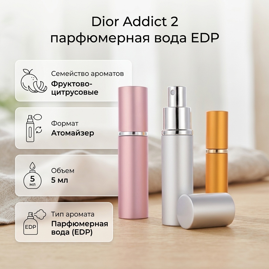 Dior Addict 2 парфюмерная вода EDP 5 мл, для женщин