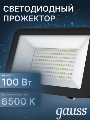 Прожектор на кронштейне 100 Вт, дневной белый