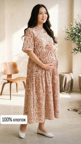 Повседневное платье MamaStyle розовый