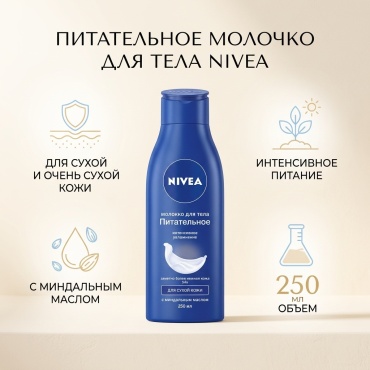 NIVEA Питательное молочко для тела 250 мл