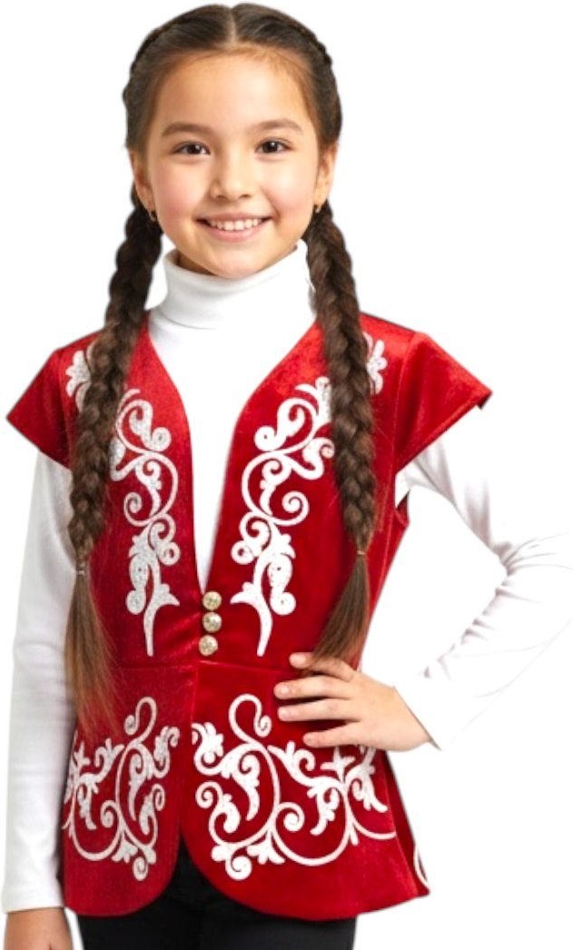 Национальный костюм Fashion collection Вышивка бордовый