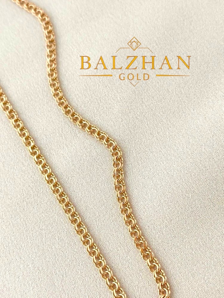 Ювелир Трейд BALZHAN GOLD-7975 длина 55 см, вес 2.57 г золото, плетение бисмарк