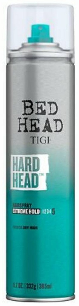 TIGI Лак для суперсильной фиксации Bed Head Hard Head лак сверхсильная фиксация 385 мл