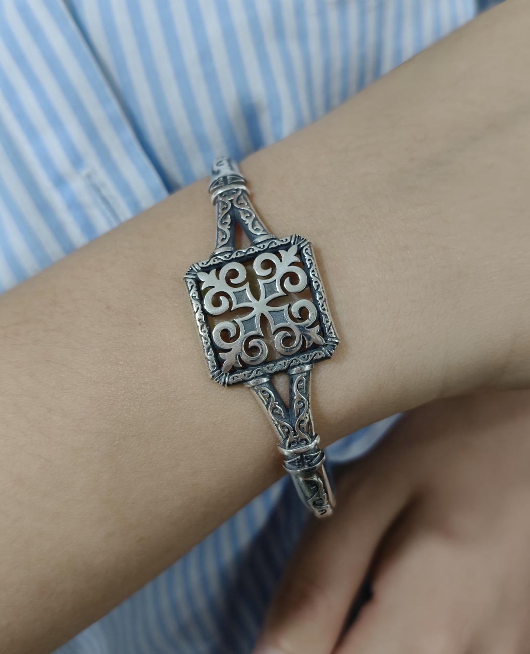 Gulmira Silver GSilver Браслет длина 17 см, вес 13.9 г серебро, плетение фантазийное
