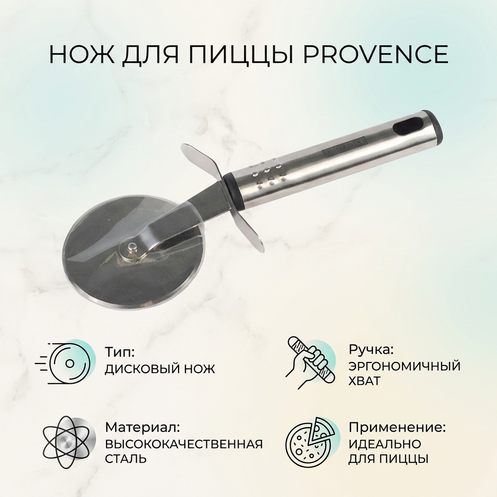 Нож для пиццы Provence, лезвие: нержавеющая сталь 1 шт