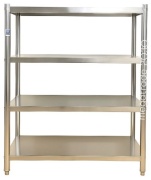 Стеллаж напольный BACKERCRAFT F4 962987397, 150x50x150 см, серый