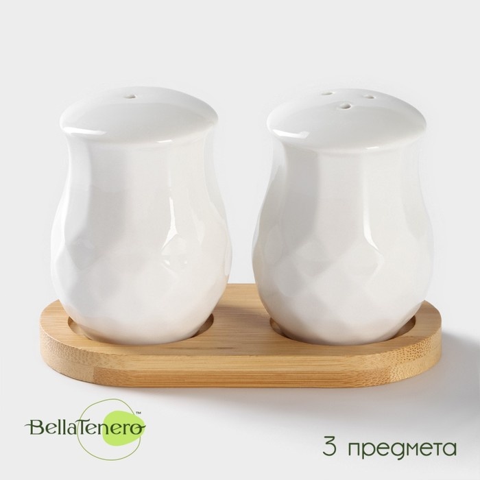 BellaTenero емкость для специй 3408588, силикон, бамбук, фарфор