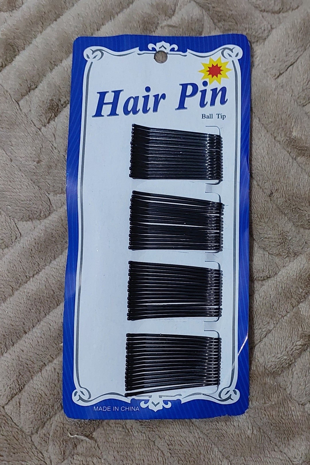 Hair Pin невидимка 60 шт, черный