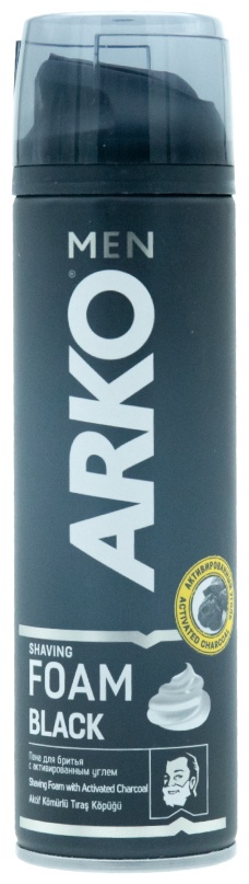 Arko Men Black с активированным углем пена для бритья 200 мл