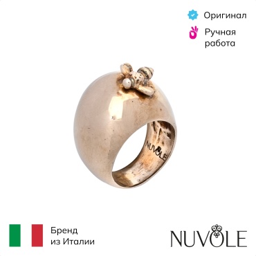 Кольцо Nuvole ND23.592.br размер 17 бронза, без вставок
