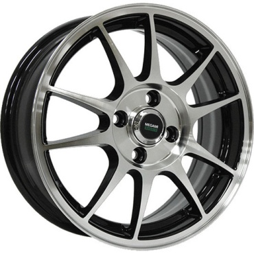 Megami MGM-5 6x14/4x100 D67.1 ET35 4 диска черный, серебристый