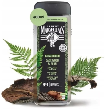 Le Petit Marseillais Refreshing Cade Wood Fern гель-шампунь 400 мл