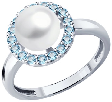 Diamant 6432647 размер 17.5 вес 2.8785 г золото, жемчуг