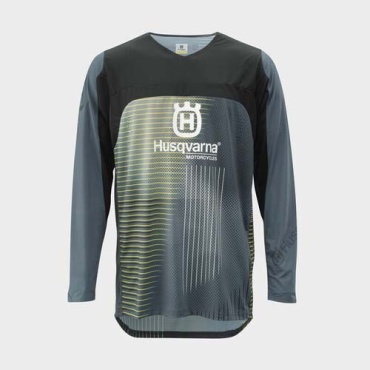 Husqvarna Railed Jersey Grey серый, черный 38