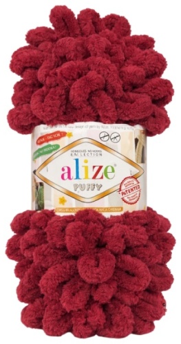 Моток Alize Puffy 107-Рубиновый 9 м 100 г