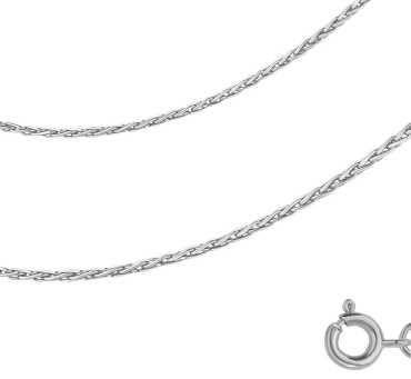 AQUAMARINE 7532335 длина 45 см, вес 2.38 г серебро, плетение колос