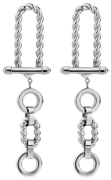 Серьги Cerruti 1881 медицинская сталь, без вставок