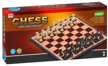 Шахматы и шашки 2 в 1 Chess дерево 33x17 см