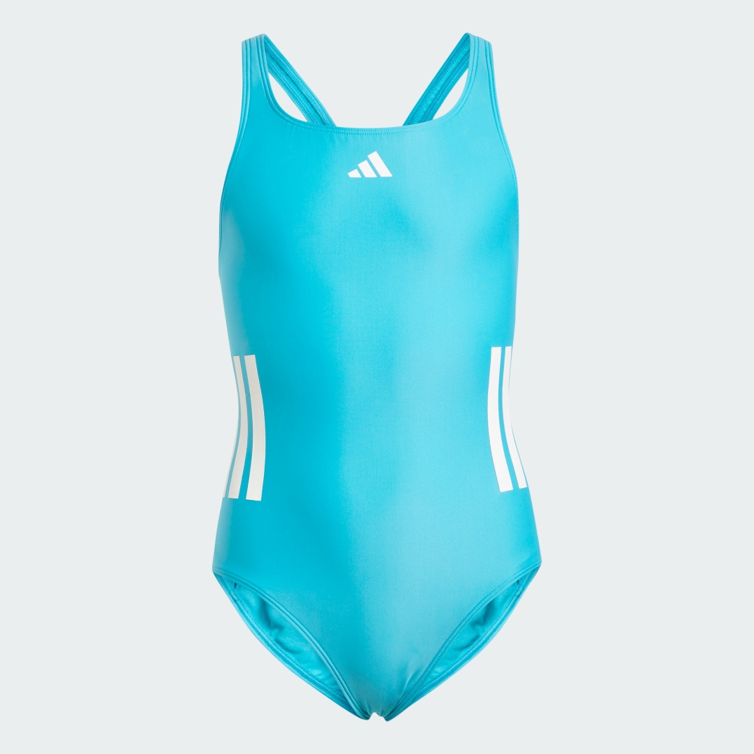 Слитный купальник adidas 3S BLD SWIMSUIT бирюзовый