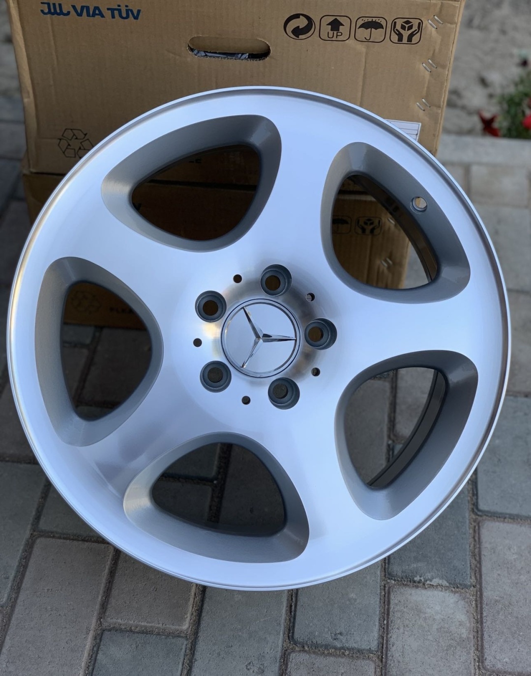 RNO Millennium 331 8x17/5x112 D66.6 ET37 1 диск серебристый