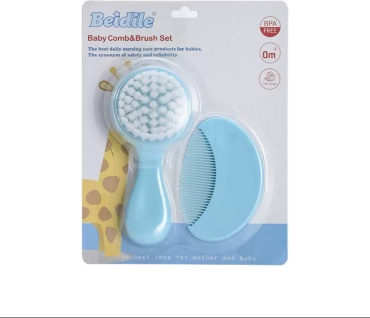 Расческа и щетка Beidile BCBSblue 0-9 мес