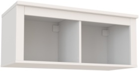 Полка Euromebel САГА, 00070188, 90.4х41.4x38 см, белый