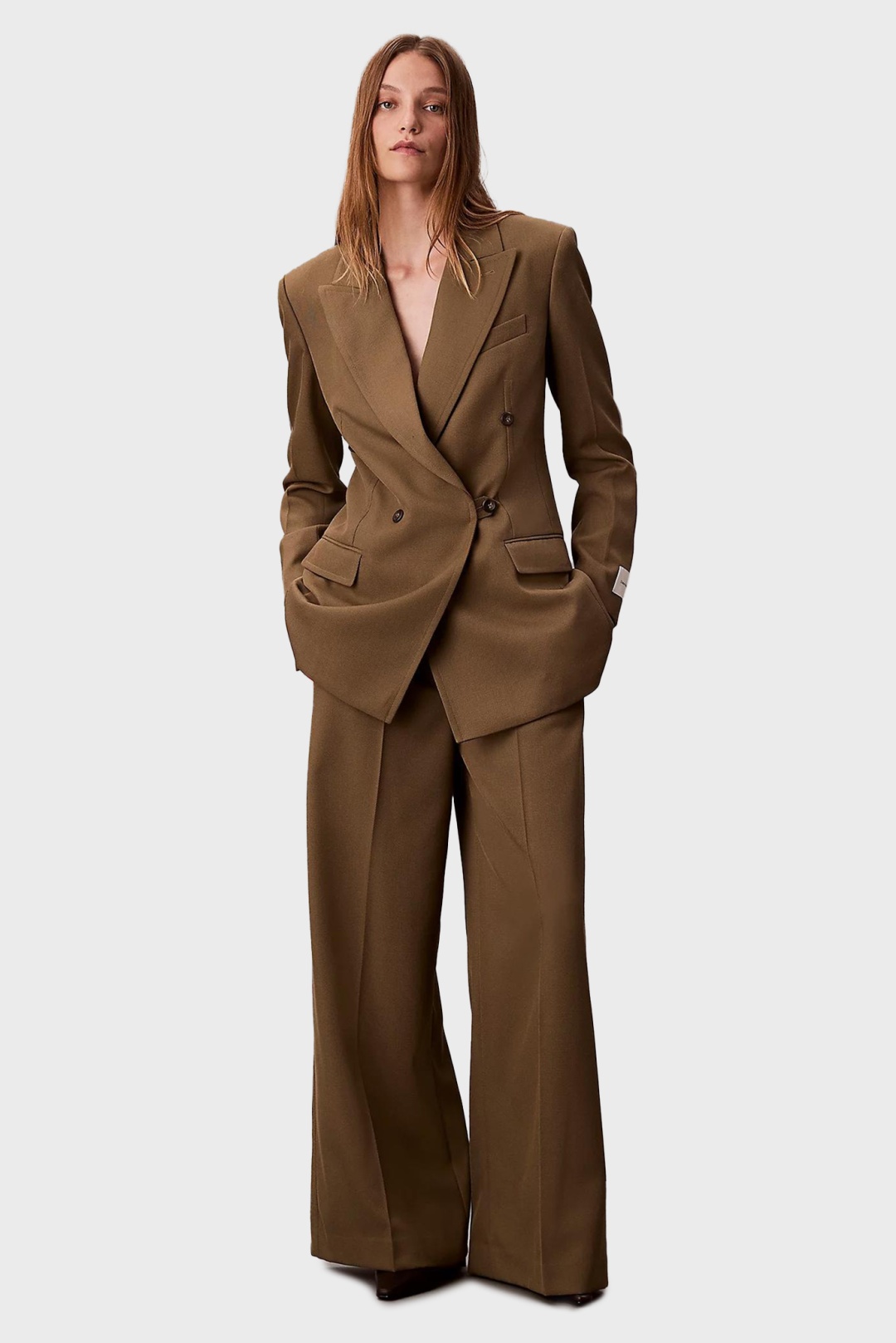 Классические брюки Calvin Klein коричневый