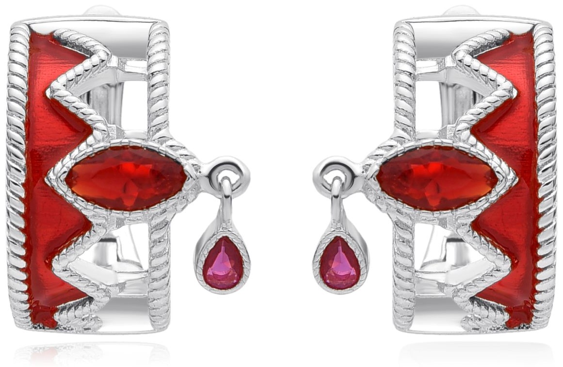 Серьги KHANS 1888 S вес 5.5 г серебро, цирконий, эмаль