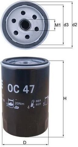 Knecht масляный фильтр OC47