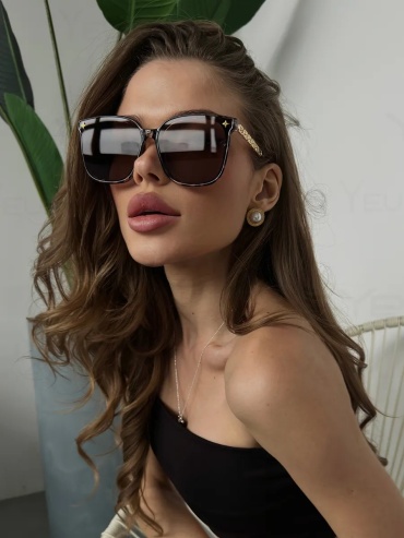 Yeux солнцезащитные очки ромб однотонные
