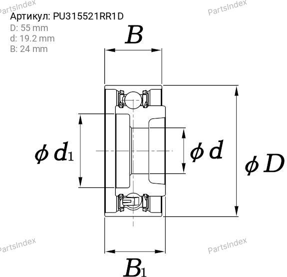 KOYO Ролик Ремня ГРМ PU315521RR1D