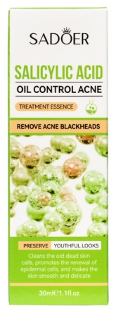 SADOER сыворотка Сыворотка для лица себорегулирующая Salicylic Acid Acne Treatment Essence 30 мл для лица 30 мл